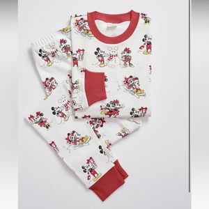 Pottery Barn Mickey Mouse Christmas Pajama set adult XS